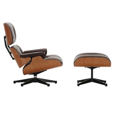 Vitra Poltrona Lounge & Pouf Ciliegio Americano Vitra Poltrona Lounge & Pouf Ciliegio Americano