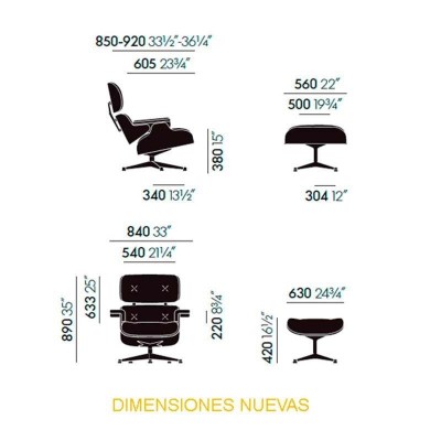 Vitra Poltrona Lounge & Pouf Ciliegio Americano Vitra Poltrona Lounge & Pouf Ciliegio Americano