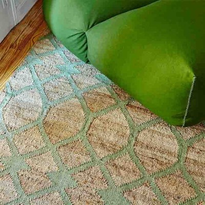 Alfombra Kilim Rodas Verde - Gan Rugs