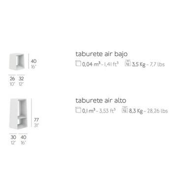 Taburete Air bajo Diabla