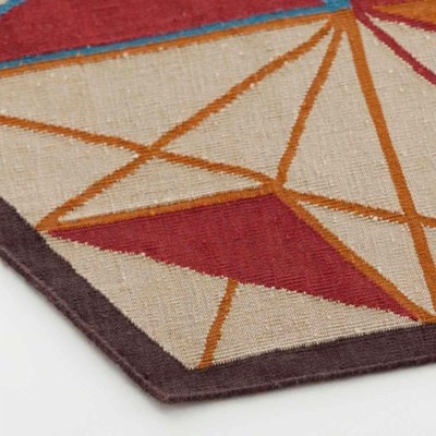 Kilim Hexa Tappeto Rettangolare Arancione - Gan Rugs Kilim Hexa Tappeto Rettangolare Arancione - Gan Rugs