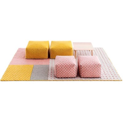 Pufe Pequeno Silaï Rose - Gan Rugs Pufe Pequeno Silaï Rose - Gan Rugs