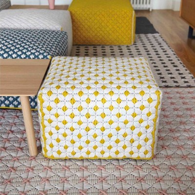 Silaï Small Pouf White - Gan Rugs Silaï Small Pouf White - Gan Rugs