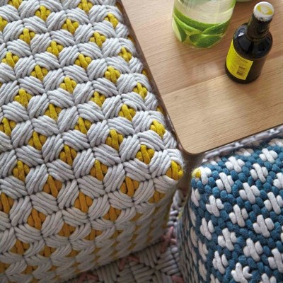 Silaï Small Pouf White - Gan Rugs Silaï Small Pouf White - Gan Rugs