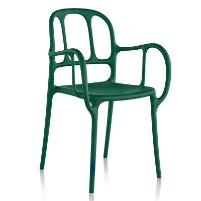 Silla Milà Magis verde oscuro Silla Milà Magis verde oscuro