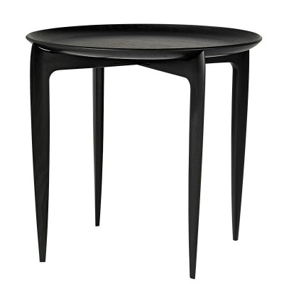 Tavolino vassoio pieghevole Nero - Fritz Hansen Tavolino vassoio pieghevole Nero - Fritz Hansen