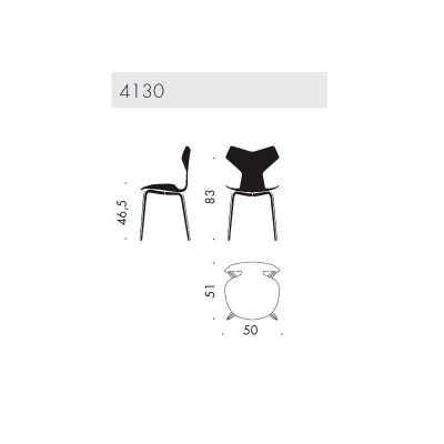 Grand Prix chair stained ash by Fritz Hansen Grand Prix chair stained ash by Fritz Hansen