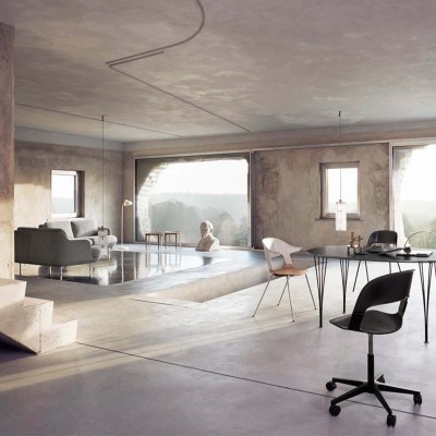 Lune 3-seater sofa- Fritz Hansen Lune 3-seater sofa- Fritz Hansen