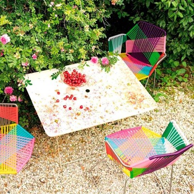 Chaise Tropicalia avec accoudoirs Moroso Chaise Tropicalia avec accoudoirs Moroso