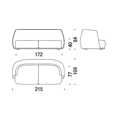 Round Sofa 215 - Moroso Round Sofa 215 - Moroso