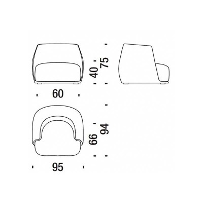 Round Armchair - Moroso Round Armchair - Moroso