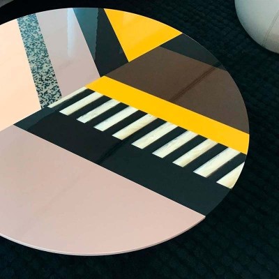 Mesa Espinha de Peixe Redonda - Moroso Mesa Espinha de Peixe Redonda - Moroso