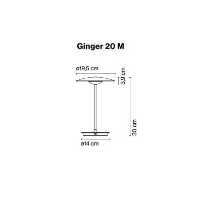 Marset - Lâmpada portátil Ginger 20 M Marset - Lâmpada portátil Ginger 20 M