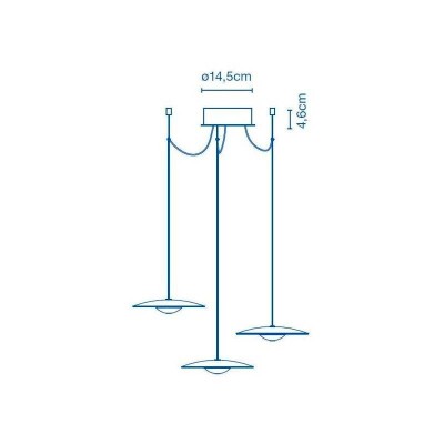 dimensiones lámpara suspensión Ginger 20 x 3 Marset dimensiones lámpara suspensión Ginger 20 x 3 Marset