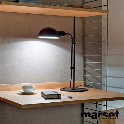 escritorio con Lámpara Funiculí S Marset color negro escritorio con Lámpara Funiculí S Marset color negro