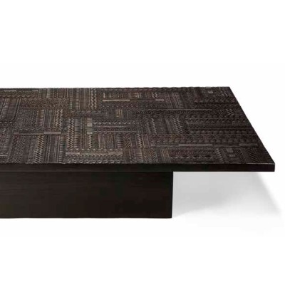 Mesa tabwa block Ancestors by Ethnicraft detalle Mesa tabwa block Ancestors by Ethnicraft detalle