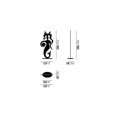Vitra Silueta Mermaid medidas Vitra Silueta Mermaid medidas