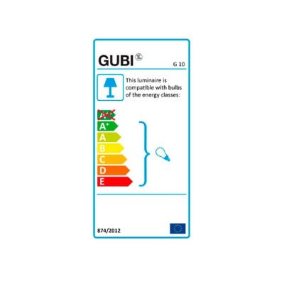 Lámpara G-10 Floor Gubi eficiencia energética Lámpara G-10 Floor Gubi eficiencia energética