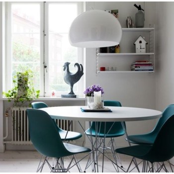 comedor Mesa redonda xz3 Magis MDF blanco patas blancas