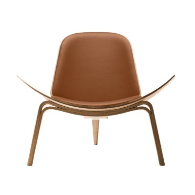 Carl Hansen CH07 Shell Chair oak aceite piel thor 307 Carl Hansen CH07 Shell Chair oak aceite piel thor 307