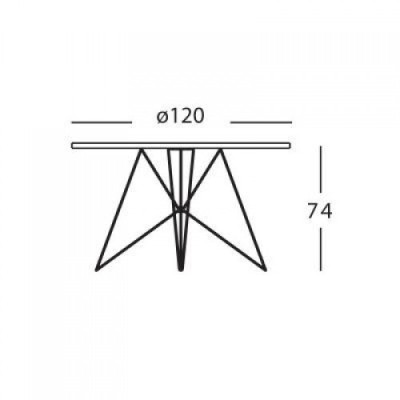 Table ronde XZ3 par Magis Table ronde XZ3 par Magis