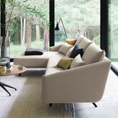 Sofá Costura con chaiselongue tapicería Goteborg 103 Sofá Costura con chaiselongue tapicería Goteborg 103