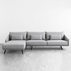 Sofá Costura con chaiselongue tapicería Ducale 832 Sofá Costura con chaiselongue tapicería Ducale 832