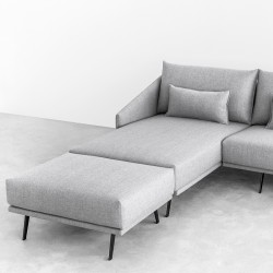 Sofá Costura con chaiselongue tapicería Ducale 832 Sofá Costura con chaiselongue tapicería Ducale 832