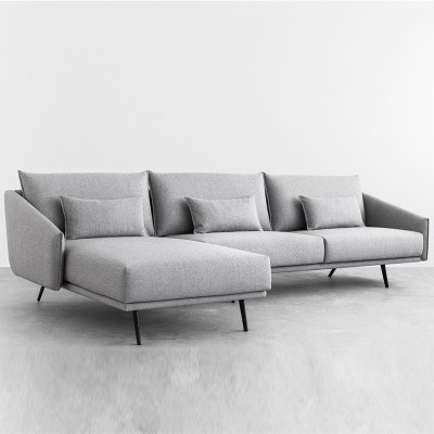 Sofá Costura con chaiselongue tapicería Ducale 832 Sofá Costura con chaiselongue tapicería Ducale 832
