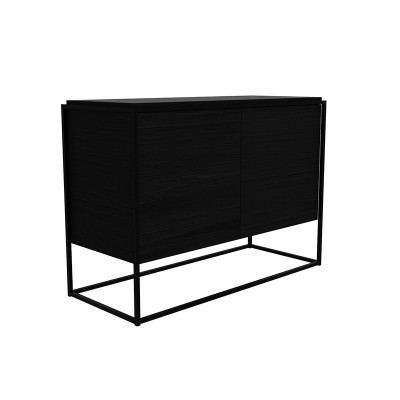 Aparador Monolit roble negro 2 puertas Etnicraft Aparador Monolit roble negro 2 puertas Etnicraft