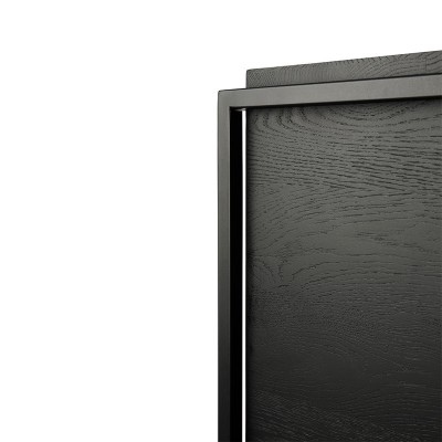Aparador Monolit roble negro 2 puertas Etnicraft Aparador Monolit roble negro 2 puertas Etnicraft