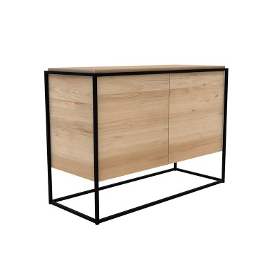 Aparador Monolit negro 2 puertas Etnicraft Aparador Monolit negro 2 puertas Etnicraft