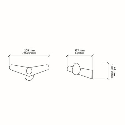 Woud Perchero Tail Wing Medium medidas Woud Perchero Tail Wing Medium medidas