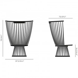 Fan Chair Tom Dixon medidas Fan Chair Tom Dixon medidas