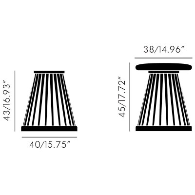 Fan Stool Tom Dixon medidas Fan Stool Tom Dixon medidas