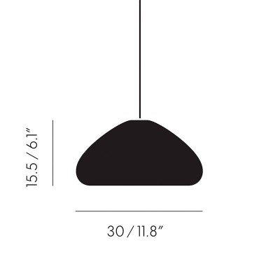 Lámpara Void Pendant Tom Dixon medidas Lámpara Void Pendant Tom Dixon medidas