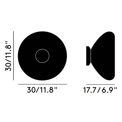 Lámpara Void Surface Tom Dixon medidas Lámpara Void Surface Tom Dixon medidas