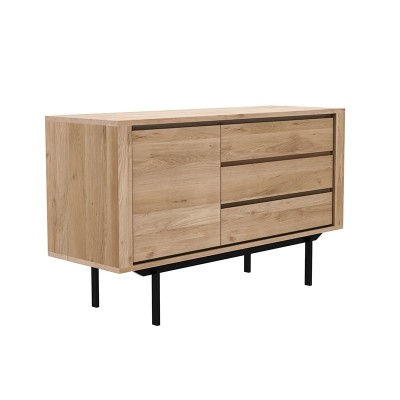 Aparador Shadow Roble 1 puerta 3 cajones - Ethnicraft en Moises Showroom