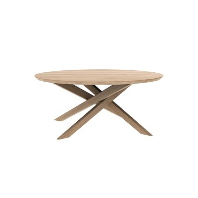 Mesa de centro redonda Mikado de Ethnicraft en Moises Showroom Mesa de centro redonda Mikado de Ethnicraft en Moises Showroom