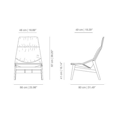 Butaca Ace Wood de Viccarbe en Moises Showroom