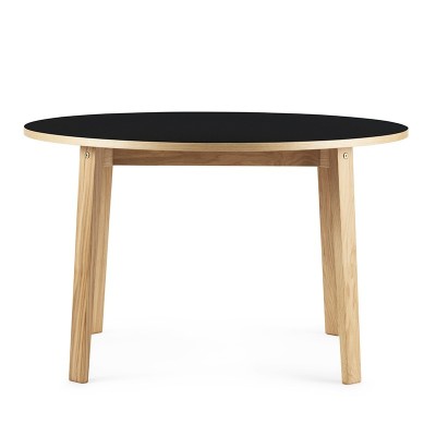 Mesa Slice Linoleum round 120 negro de Normann Copenhagen en Moises Showroom Mesa Slice Linoleum round 120 negro de Normann Copenhagen en Moises Showroom