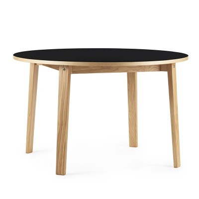 comprar Mesa Slice Linoleum round 120 color negro de Normann Copenhagen en Moises Showroom comprar Mesa Slice Linoleum round 120 color negro de Normann Copenhagen en Moises Showroom