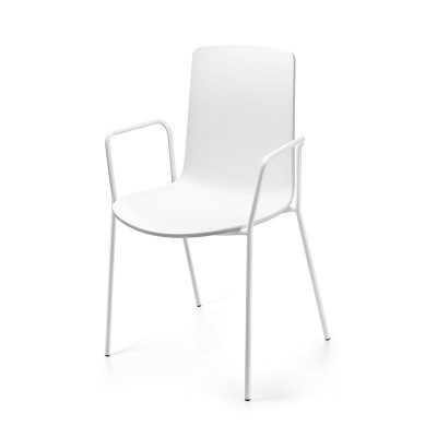 Silla Lottus High de Enea con brazos de acero en Moises Showroom Silla Lottus High de Enea con brazos de acero en Moises Showroom