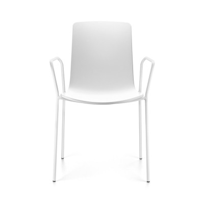Silla Lottus High de Enea con brazos de acero en Moises Showroom Silla Lottus High de Enea con brazos de acero en Moises Showroom