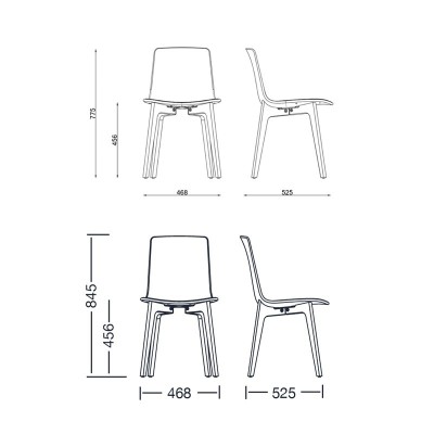 Silla Lottus Wood de Enea en Moises Showroom Silla Lottus Wood de Enea en Moises Showroom