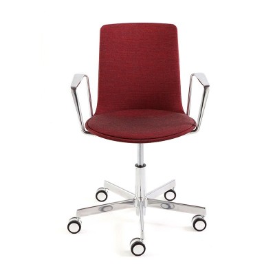silla Lottus High Office tapizada brazo cromado silla Lottus High Office tapizada brazo cromado