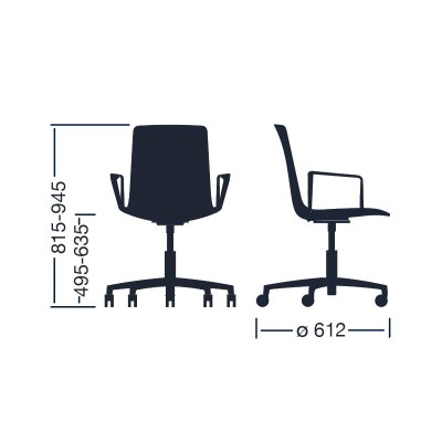 medidas silla Lottus High Office medidas silla Lottus High Office