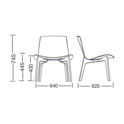 Butaca Lottus Lounge con asiento tapizado en Moises Showroom Butaca Lottus Lounge con asiento tapizado en Moises Showroom