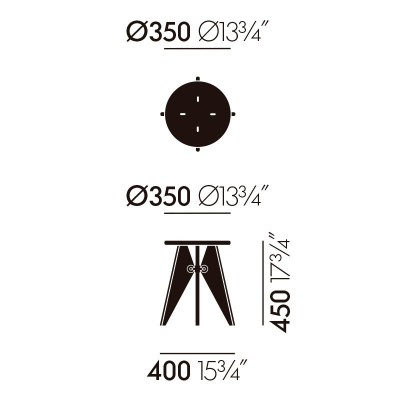 Taburete Solvay Vitra medidas Taburete Solvay Vitra medidas