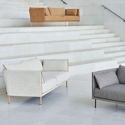 2-seater Silhouette Mono sofa by HAY 2-seater Silhouette Mono sofa by HAY
